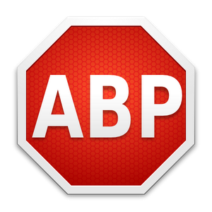 Logotyp för Adblock Plus